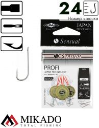 Крючки Mikado SENSUAL - PROFI № 24 NI (с лопаткой) ( 10 шт.)