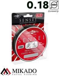 Плетеный шнур Mikado SENSEI 0,18 black (10 м) - 14.10 кг.