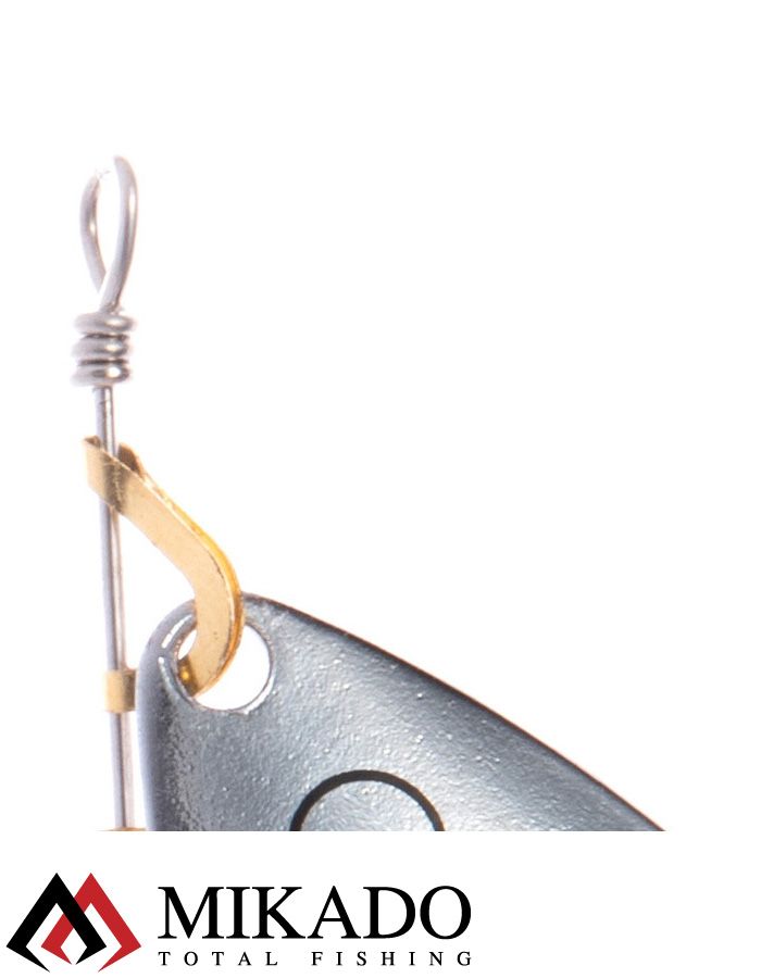 Блесна вращающаяся Mikado STREAM №1, 3.3 г., серебро 20 HOLO, длина лепестка 32 мм.