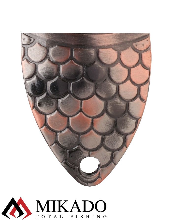 Блесна колеблющаяся Mikado ALGA №2, 20 г., 6.1см., состаренная медь