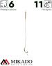 Крючки с поводками Mikado UNIVERSAL RIG 23 см.кр.№6 ,25 lbs ( 2 шт.)