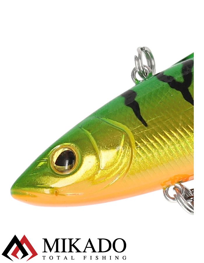 Раттлин Mikado MAGNAT 9 см./FIRE TIGER - тонущий/medium (33,0г /до 5,0м)