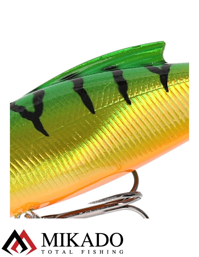 Раттлин Mikado MAGNAT 9 см./FIRE TIGER - тонущий/medium (33,0г /до 5,0м)