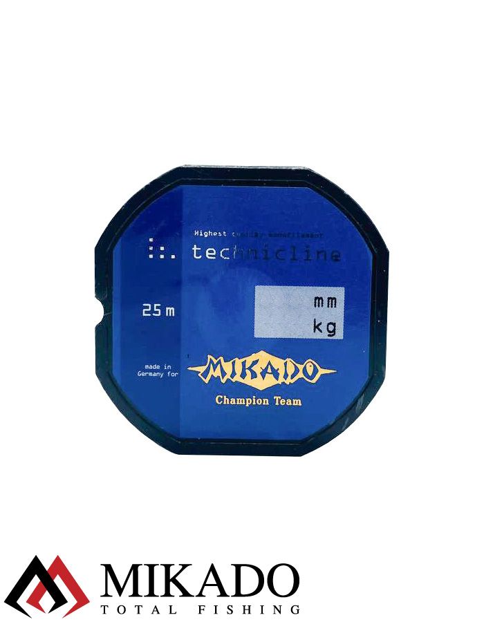 Леска мононить Mikado TECHNICLINE 0,10 (25 м) - 1.55 кг.