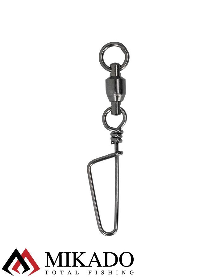 Застежка Coastlock с шарикоподш. вертлюжком Mikado BN № 4.  тест 45 кг. (5 шт.)