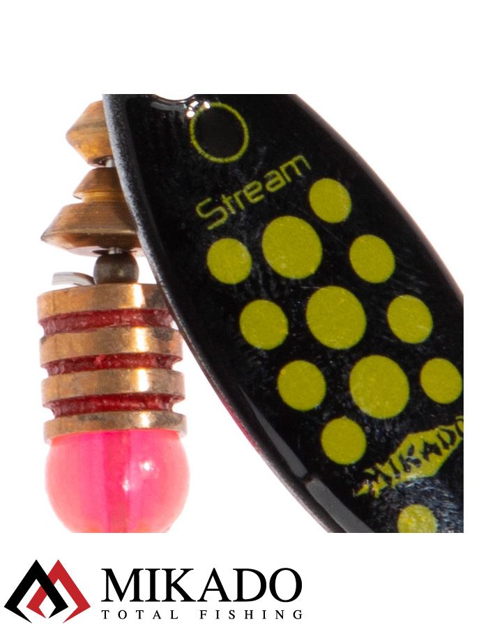 Блесна вращающаяся Mikado STREAM №1, 3.3 г., серебро 21, длина лепестка 32 мм.