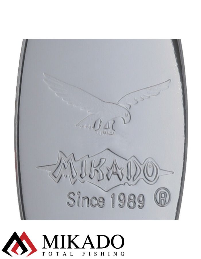 Блесна вращающаяся Mikado STREAM №4, 14 г., состаренное серебро, длина лепестка 60 мм.