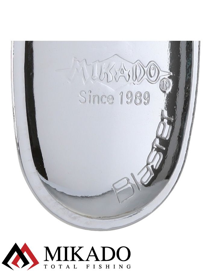 Блесна вращающаяся с кисточкой Mikado BLASTER № 5, 12 г., серебро