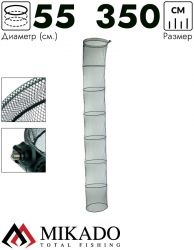 Спортивный садок с винтовым креплением, размер 55/50 см x 350 см