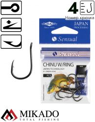 Крючки Mikado SENSUAL - CHINU W/RING № 4 BN (с ушком)( 10 шт.)