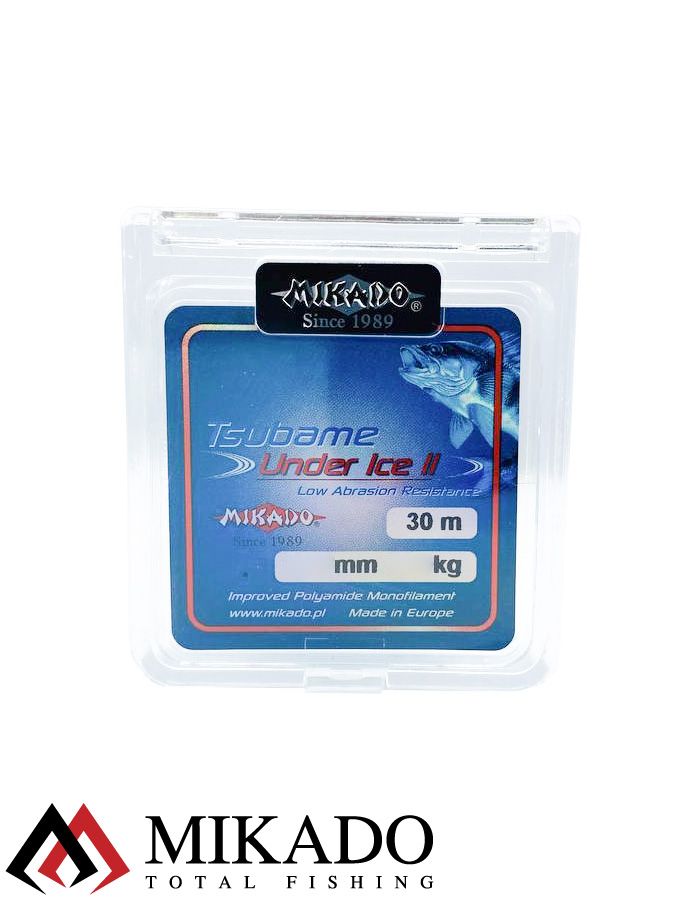 Леска мононить Mikado TSUBAME UNDER ICE II  0,16 (30 м) - 3.75 кг.