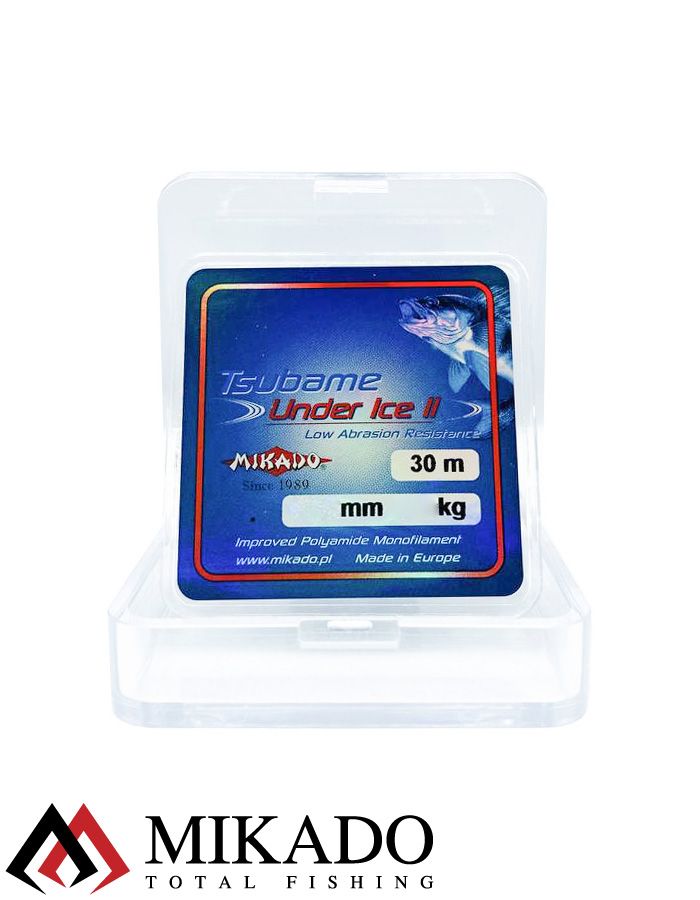Леска мононить Mikado TSUBAME UNDER ICE II  0,16 (30 м) - 3.75 кг.