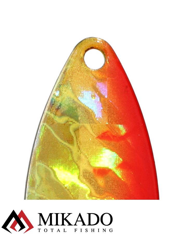 Блесна вращающаяся Mikado STREAM №1, 3.3 г., серебро 51 HOLO, длина лепестка 32 мм.