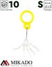 Стоппоры для бойлов Mikado - S прозрачный, силикон (10шт.) AMC-11507-S