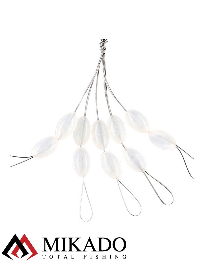 Стоппоры для бойлов Mikado - S прозрачный, силикон (10шт.) AMC-11507-S