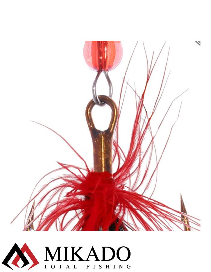 Блесна вращающаяся с кисточкой Mikado BLASTER № 5, 12 г., серебро/00H