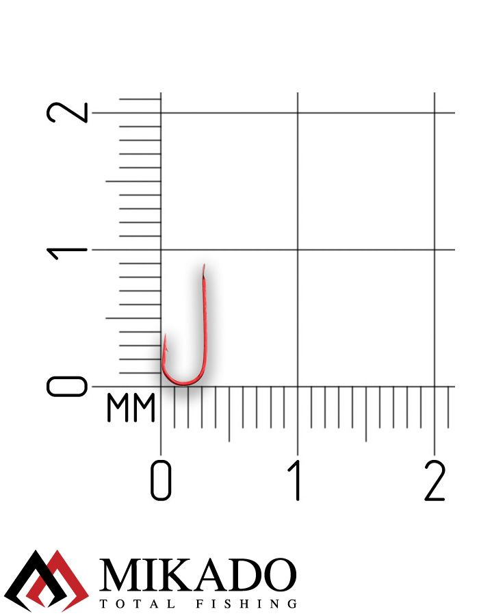Крючки Mikado SENSUAL - CHAMPION № 14 RED (с лопаткой) ( 10 шт.)