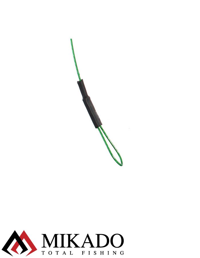 Система стальных поводков Mikado X-Plode с 2 тройниками 40 см., 10 кг. (2 шт.), ZG11-021