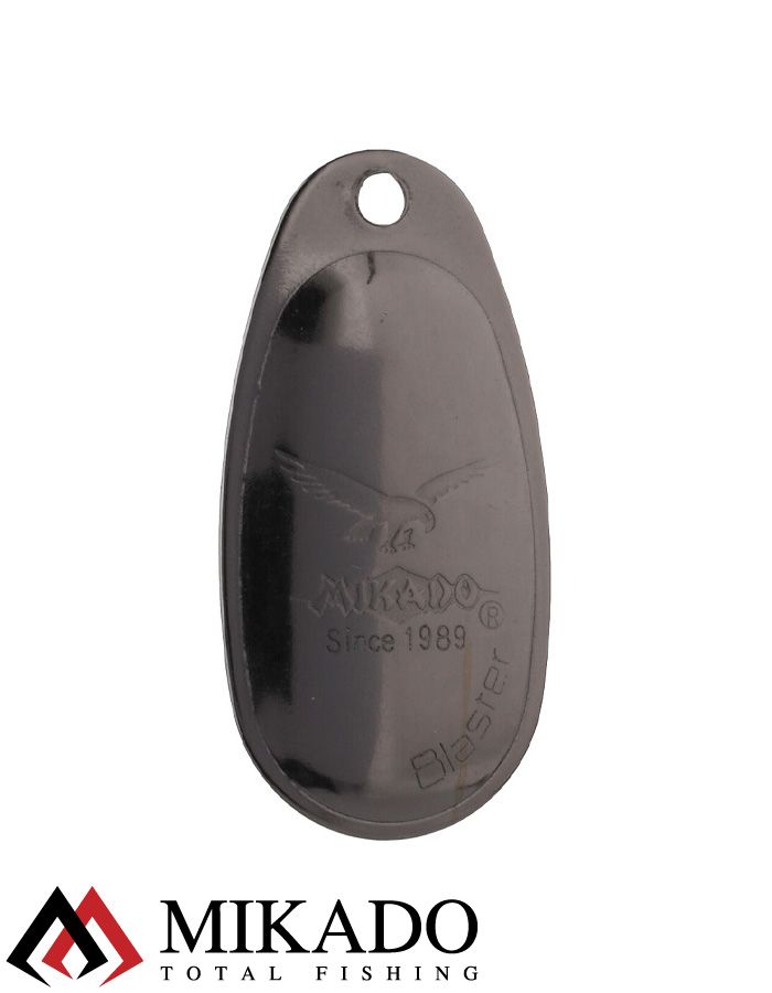 Блесна вращающаяся Mikado BLASTER №3, 5.4 г, чернёная, длина лепестка 32 мм.