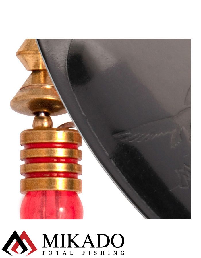 Блесна вращающаяся Mikado BLASTER №3, 5.4 г, чернёная, длина лепестка 32 мм.