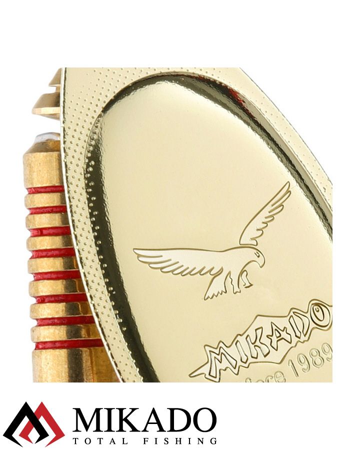 Блесна вращающаяся Mikado FOCUS №1, 3.1 г., золото 00, длина лепестка 21 мм.