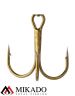 Блесна вращающаяся Mikado FOCUS №1, 3.1 г., золото 00, длина лепестка 21 мм.