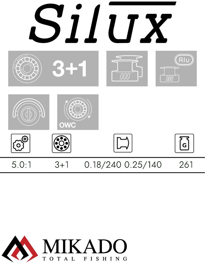 Катушка Mikado SILUX 1004 RD