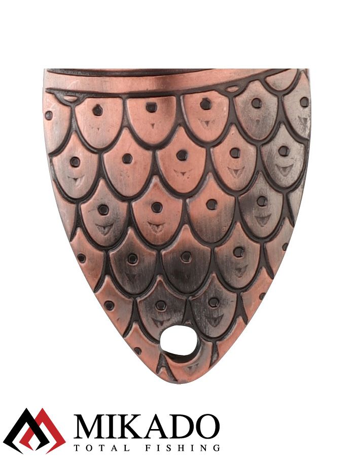 Блесна колеблющаяся Mikado ROACH №4, 16 г., 6.8 см., состаренная медь