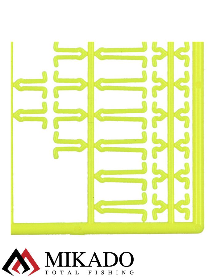 Фиксаторы для крепления бойлов Mikado (жёлтые) (уп.-2 х 63шт.) AMC-11504-07-T