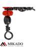 Вертлюжок тройной бочонок Mikado BN с красными бусинами № 10*12 тест 16 кг. (5 шт.)