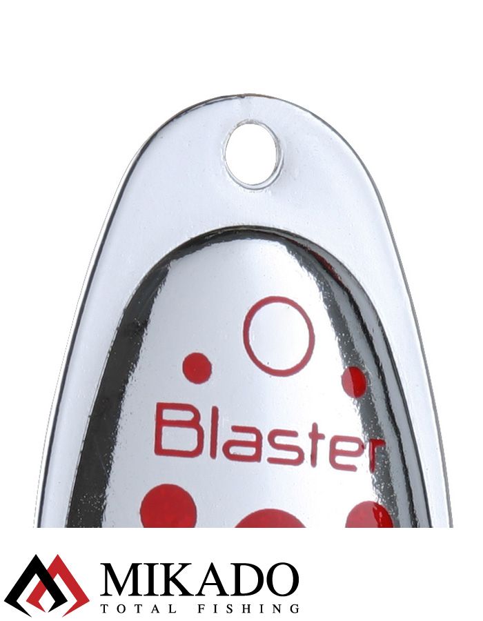 Блесна вращающаяся с кисточкой Mikado BLASTER № 5, 12 г., серебро/10