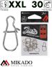 Застежка Mikado JAWS №XXL, 30кг., никель (10шт.)