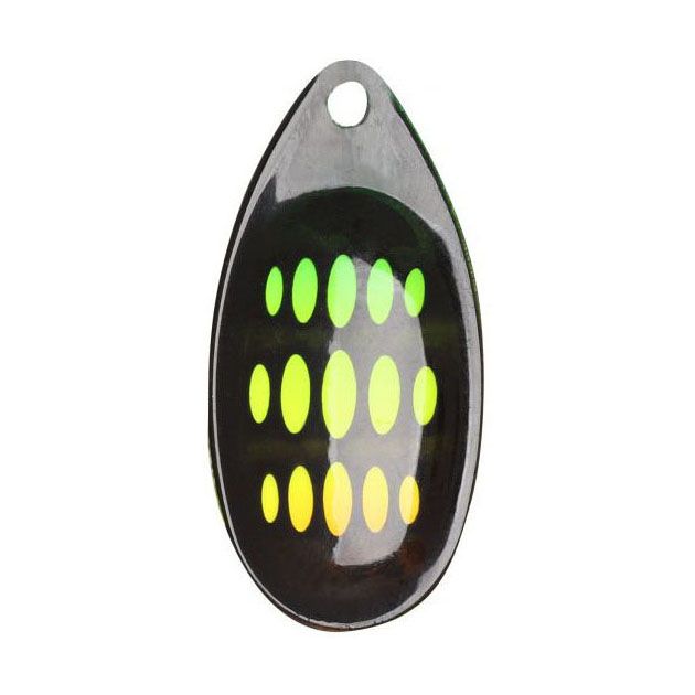 Блесна вращающаяся Mikado HYPNOTIC №0, 2.7 г., FIRETIGER, с красной кисточкой, тройник BKK