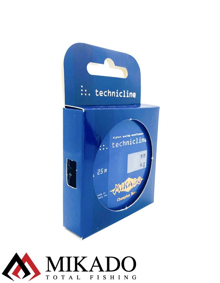 Леска мононить Mikado TECHNICLINE 0,16 (25 м) - 3.70 кг.