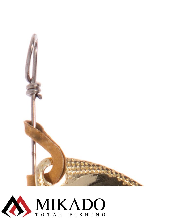 Блесна вращающаяся Mikado FOCUS №1, 3.1 г., золото 25, длина лепестка 21 мм.