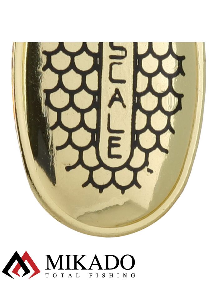 Блесна вращающаяся Mikado FOCUS №1, 3.1 г., золото 25, длина лепестка 21 мм.