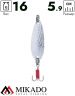 Блесна колеблющаяся Mikado HAMMER №3, 16 г., 5.9 см., состаренное серебро
