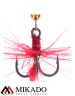 Блесна вращающаяся Mikado HYPNOTIC №0, 2.7 г., GOLDEN RED, с красной кисточкой, тройник BKK