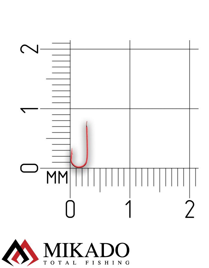 Крючки Mikado SENSUAL - CHAMPION № 16 RED (с лопаткой) ( 10 шт.)