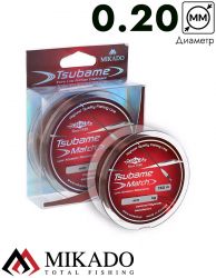 Леска мононить Mikado TSUBAME MATCH 0,20 (150 м) - 6.10 кг.