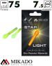 Светлячок химический Mikado 7.5 x 75 мм.   ( 2 шт.)