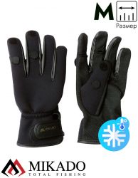 Перчатки рыболовные неопреновые Mikado UMR-02 размер M
