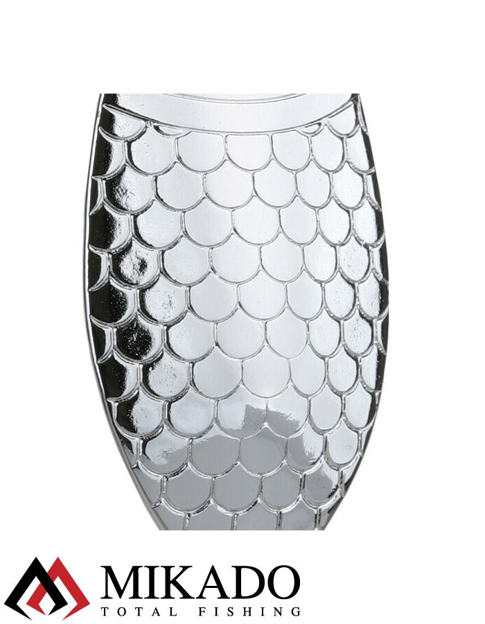 Блесна колеблющаяся Mikado ALGA №3, 27 г., 6.1см., серебро