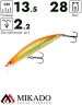Воблер Mikado SHALLOW MINNOW 13.5 см. / 08 - тонущий