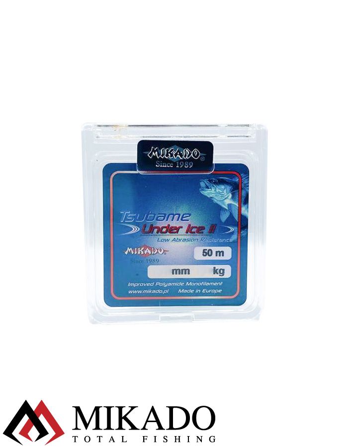 Леска мононить Mikado TSUBAME UNDER ICE II  0,10 (50 м) - 1.95 кг.