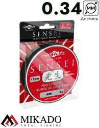 Плетеный шнур Mikado SENSEI 0,34 black (125 м) - 32.30 кг.