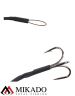 Система стальных поводков Mikado X-Plode с тройником и крючком 40 см., 10 кг. (2 шт.)