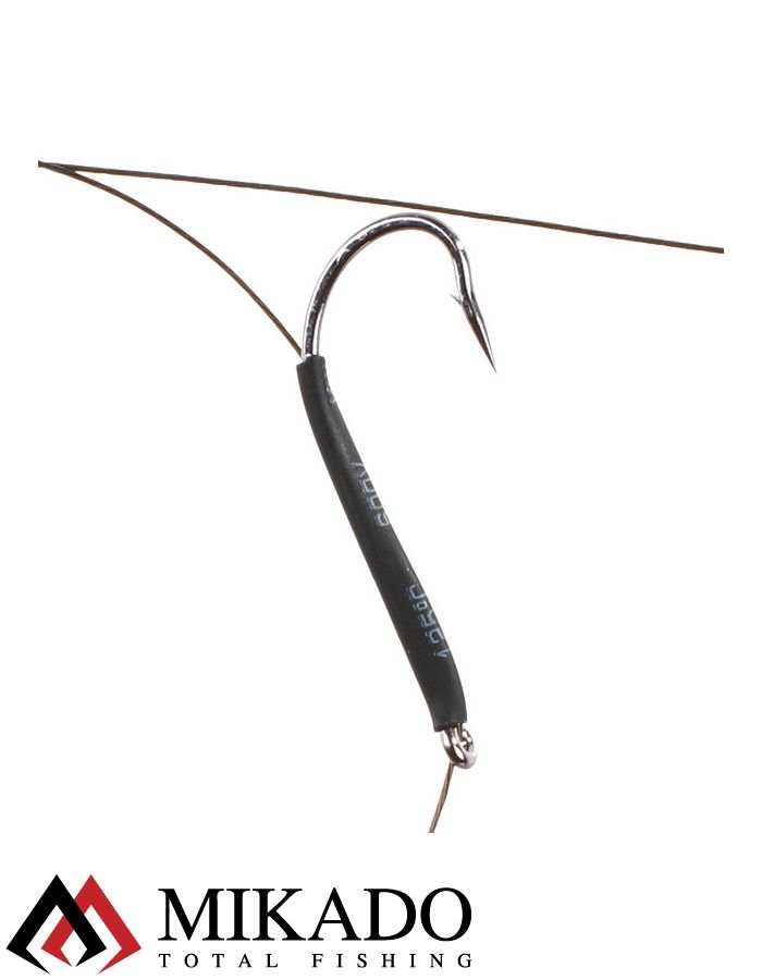 Система стальных поводков Mikado X-Plode с тройником и крючком 40 см., 10 кг. (2 шт.)