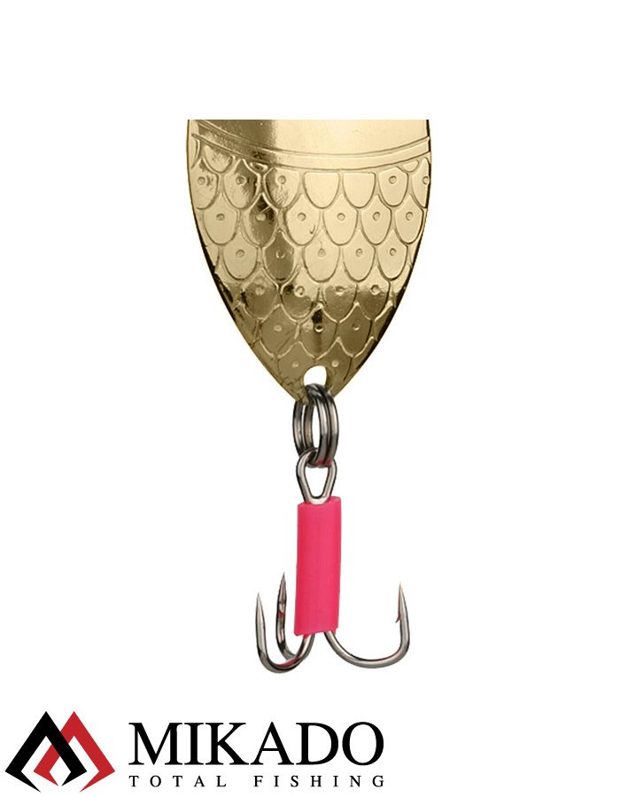Блесна колеблющаяся Mikado ROACH №5, 22 г., 7.8 см., золото