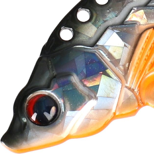 Блесна цикада Mikado CICADA M-VIB №1, 5 г., 4,5 см., HOLO ROACH, тройник+двойник